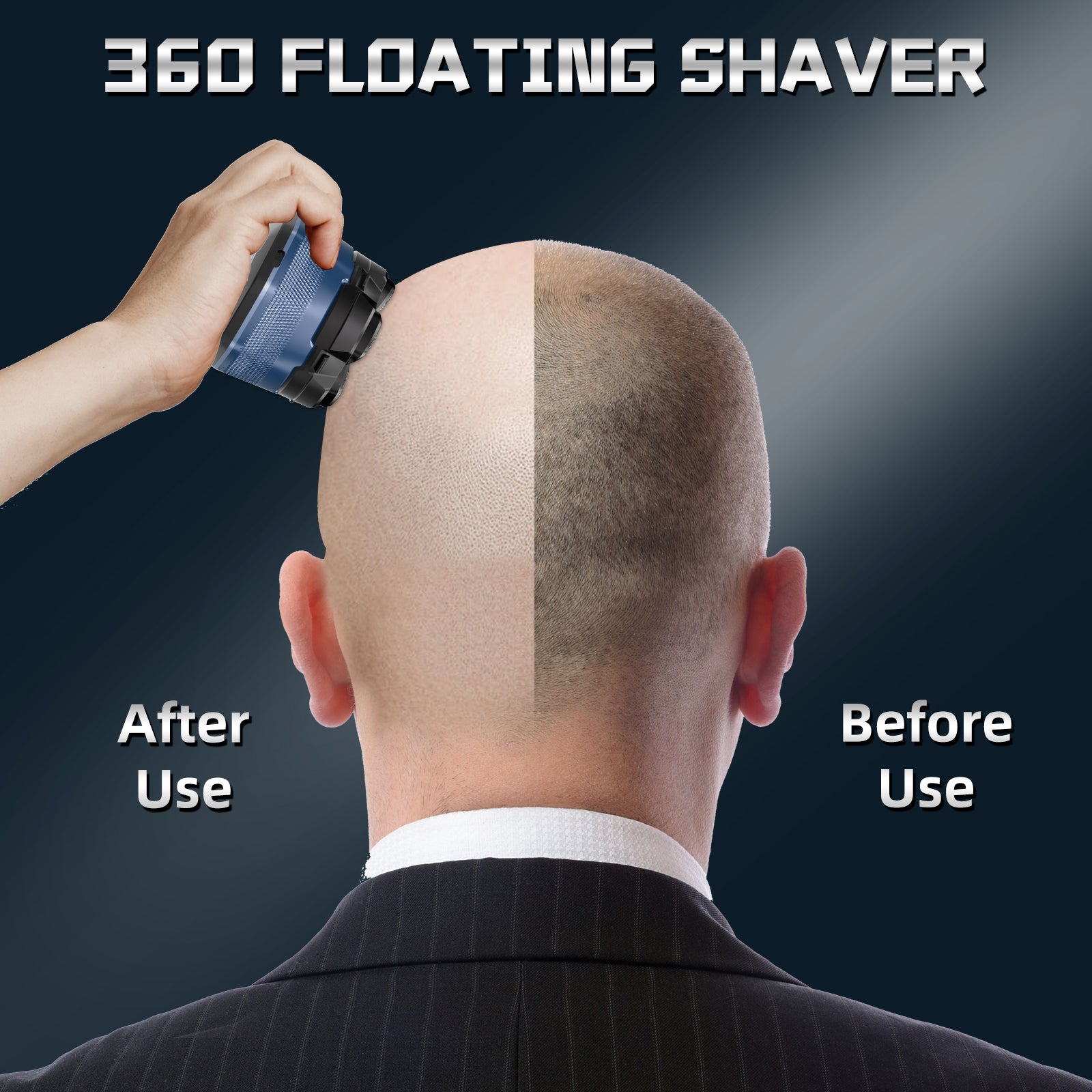 MAXT Electric Head Shaver - 6D Mens Cordless Rechargeable Wet/Dry Skull & Bald Head Waterproof Razor