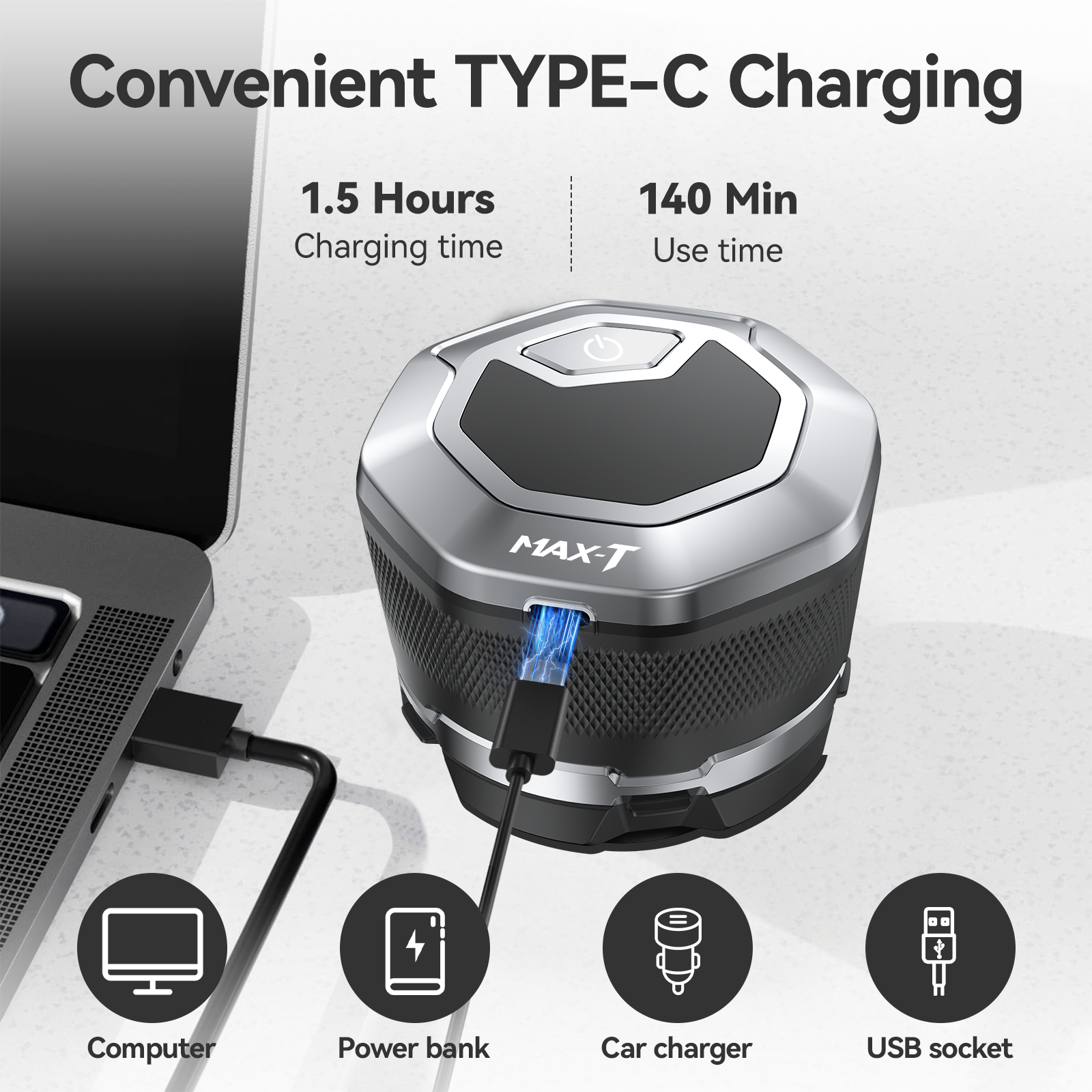 MAXT Head Shavers for Bald Men, Upgraded Single Head Magnetic Electric Razor, Wet/Dry Shaving Razor with LED Display