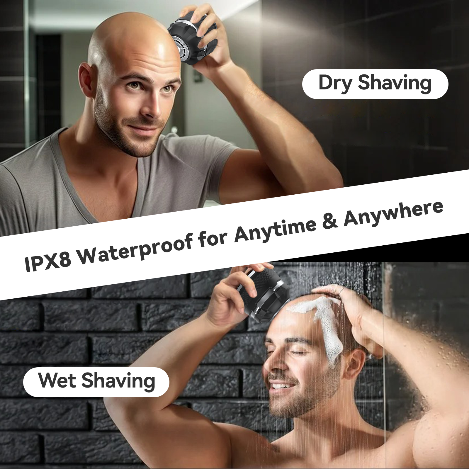 MAXT Head Shavers for Bald Men, Upgraded Single Head Magnetic Electric Razor, Wet/Dry Shaving Razor with LED Display