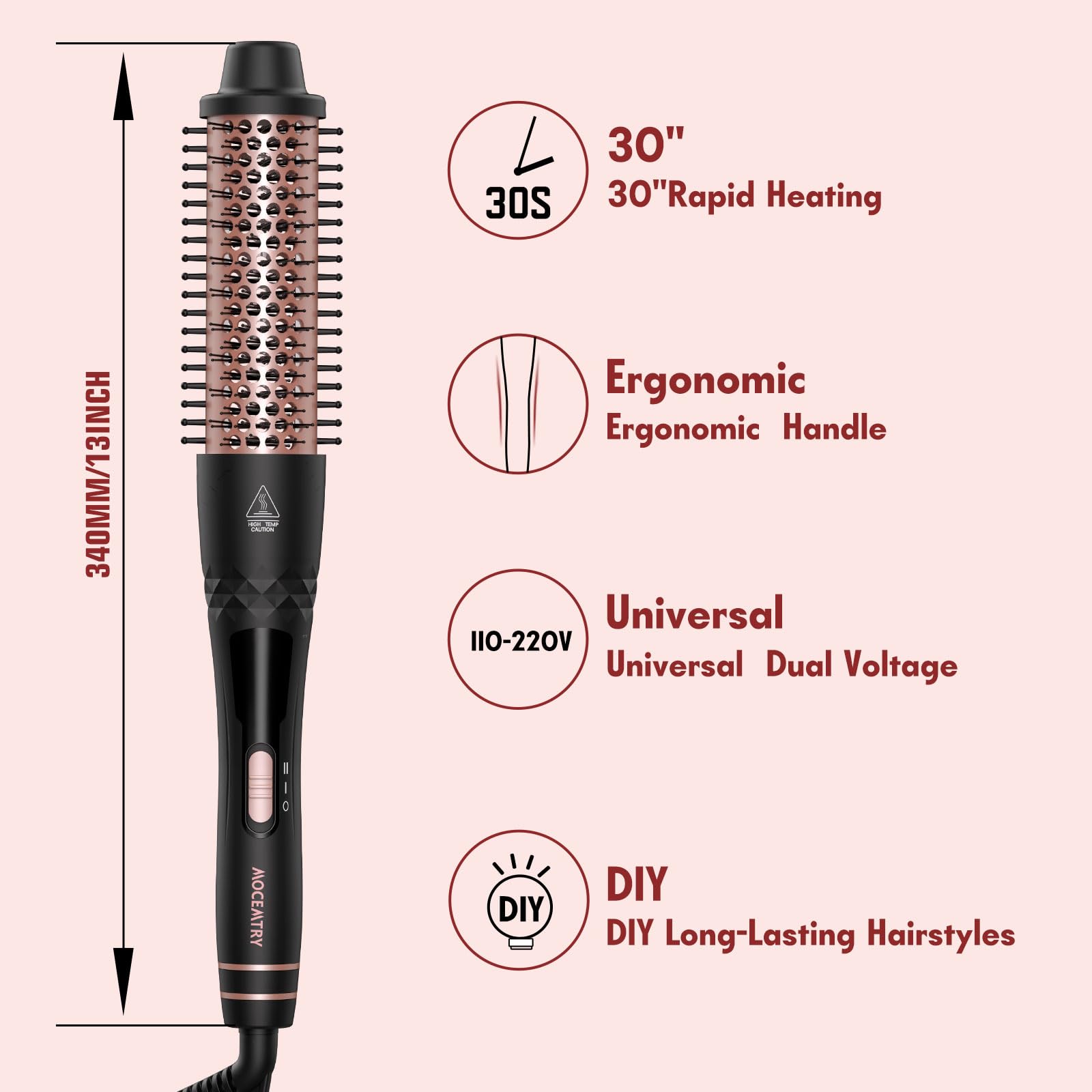 in 1 Curling Iron Waver Curling Wand Set with 3 Barrel Hair Crimper and Interchangeable Ceramic Barrels wiht Curling Iron Set