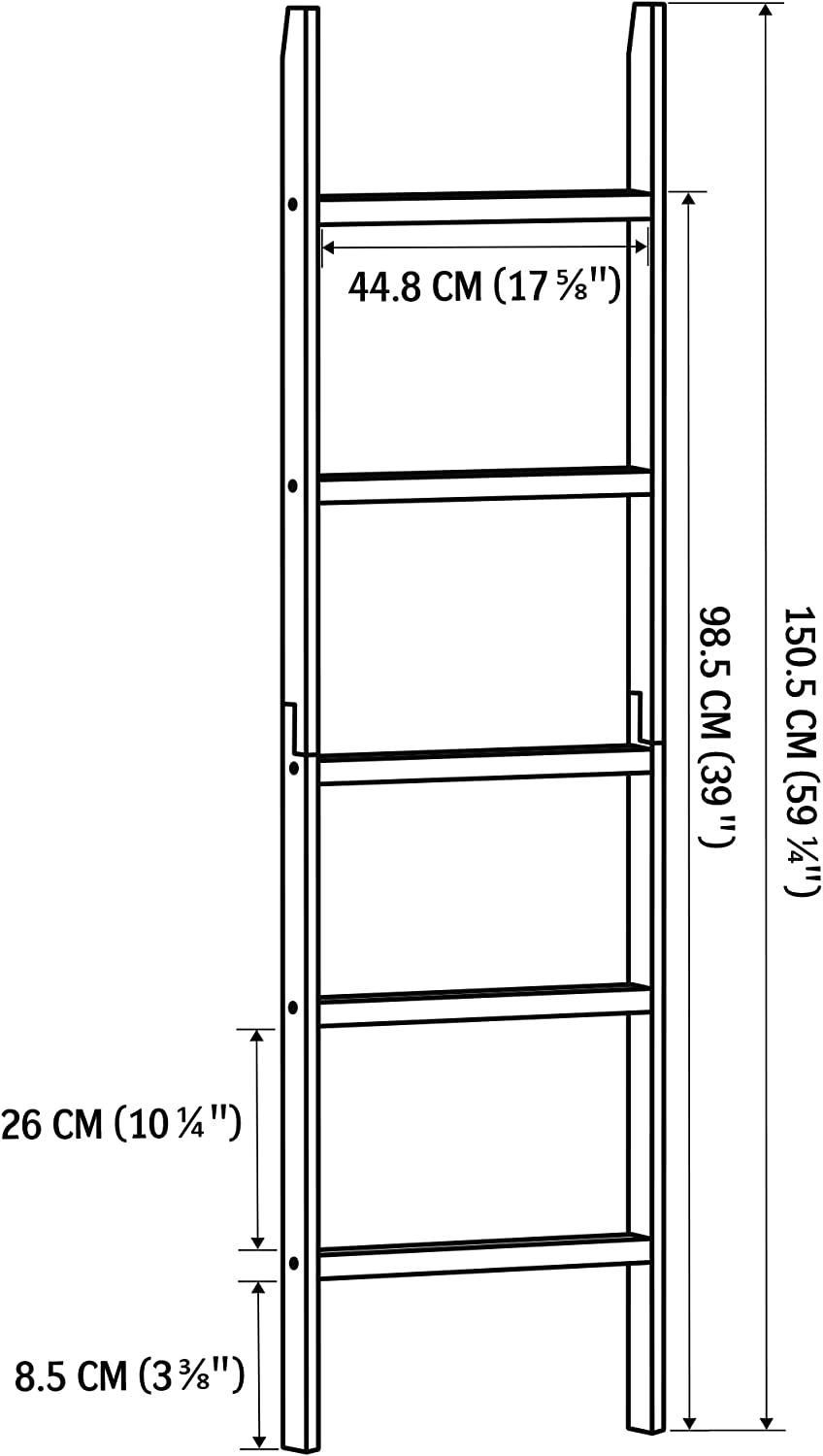 WTZ 5-Layer Towel Racks Blanket Ladder MC201 White