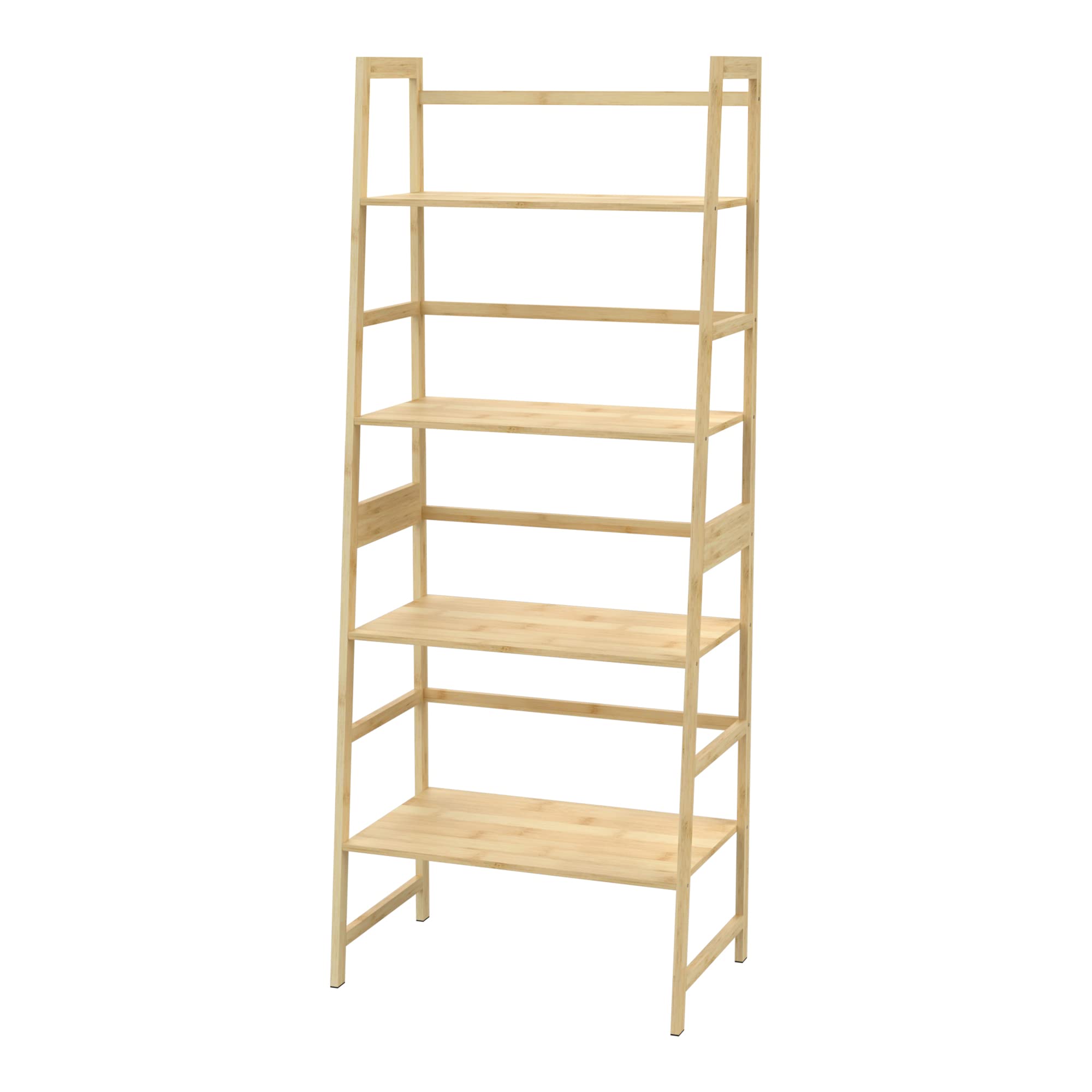 WTZ 4 Tier Bookshelf, Ladder Shelf MC801 Natural
