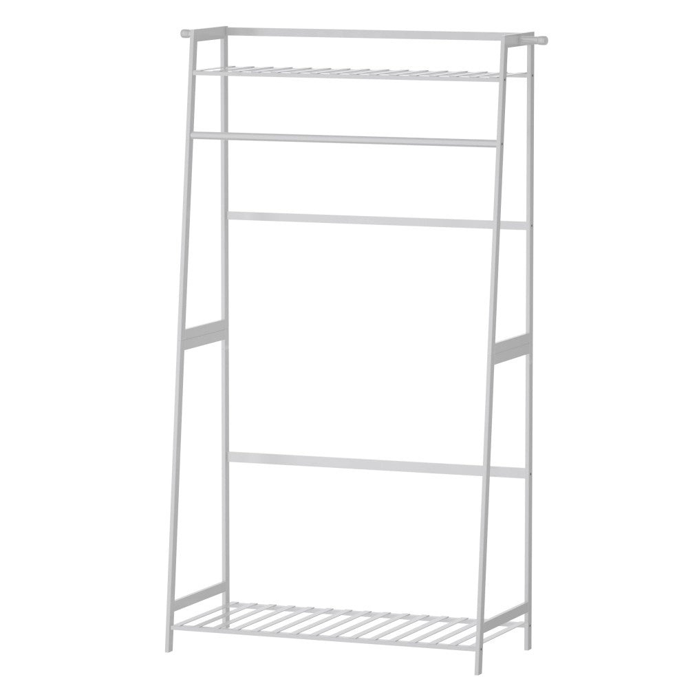 WTZ Clothing Rack with Shelves Freestanding Closet Organizer MC601 White