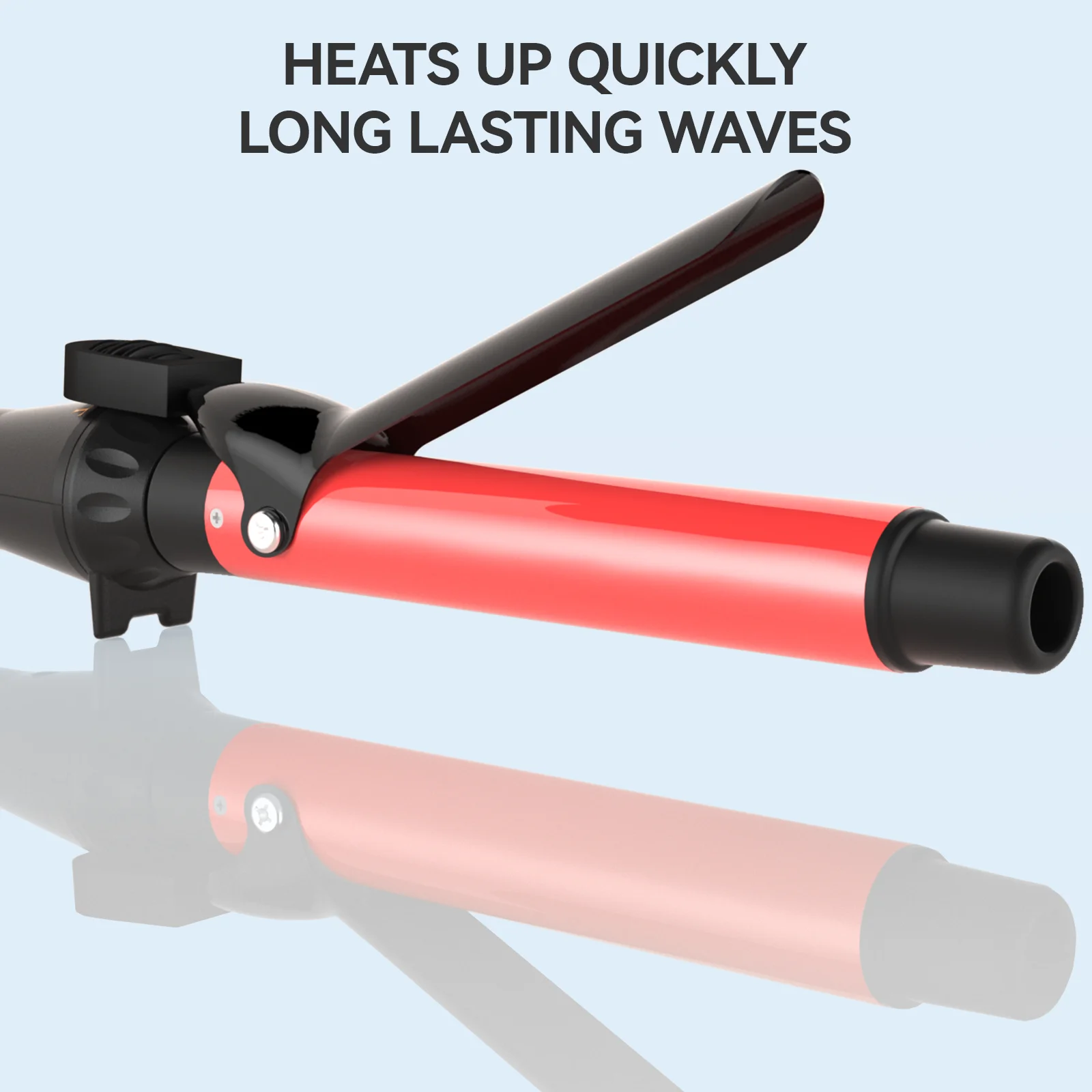 MAXT Double Ceramic Curling Iron, 1-1/4 Inch Barrel Produces Classic Curls for Short, Medium, and Long Hair
