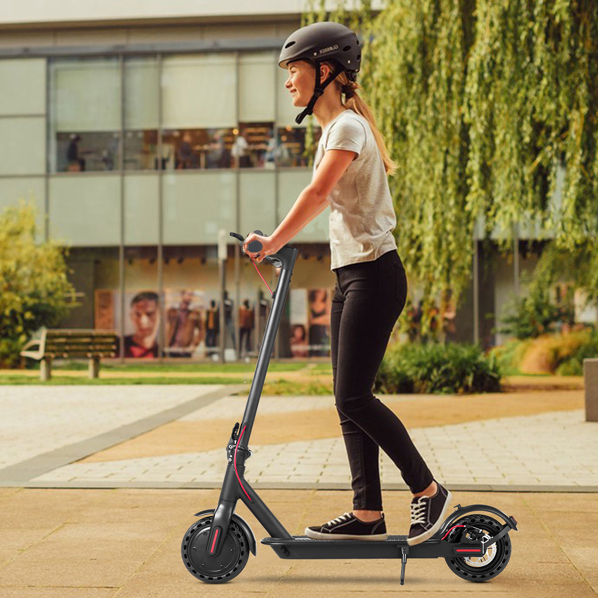 MAXT Smart Folding Electric Scooter for Adults - 350W (Peak 500W) Motor 20MPH, 36V 10.4Ah Battery 21 Miles, 8.5