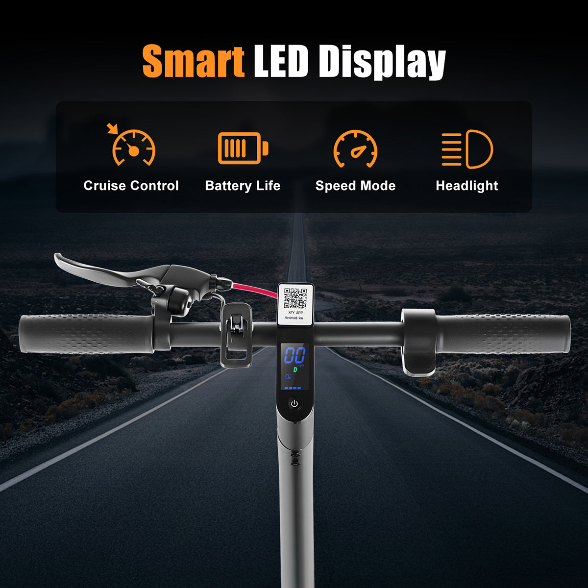 MAXT Smart Folding Electric Scooter for Adults - 350W (Peak 500W) Motor 20MPH, 36V 10.4Ah Battery 21 Miles, 8.5
