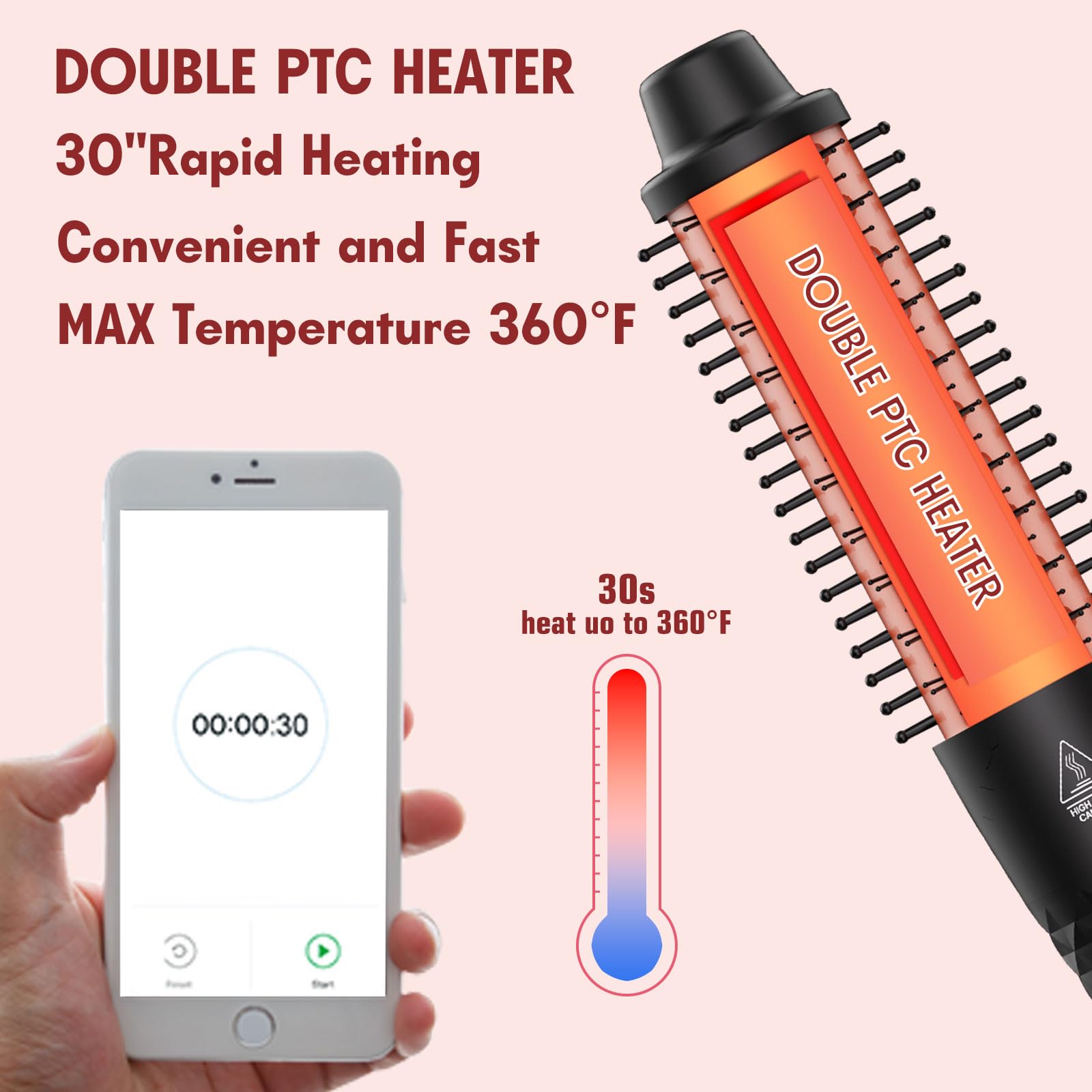 in 1 Curling Iron Waver Curling Wand Set with 3 Barrel Hair Crimper an